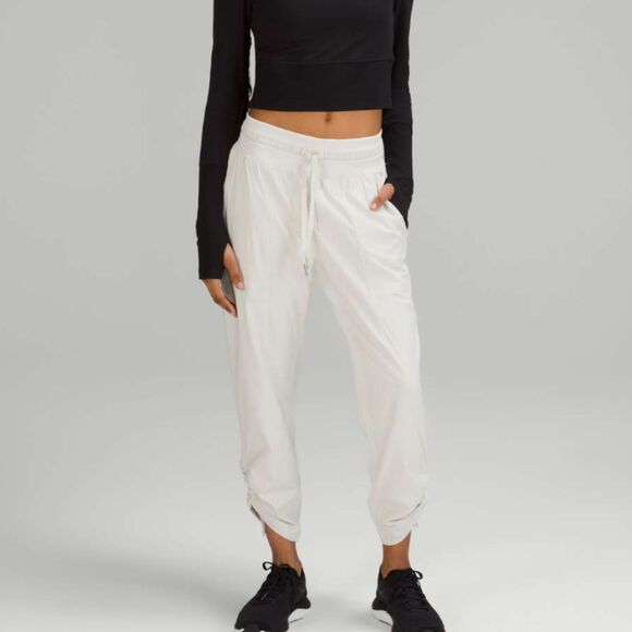 lululemon athletica Pants - Women Lululemon Dance Studio Mid-Rise Cropped Pant Bone Size 14 Running Athletic